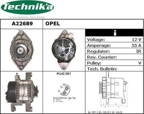 Technika A22689 - Alternateur cwaw.fr