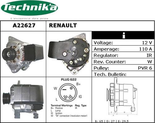 Technika A22627 - Alternateur cwaw.fr