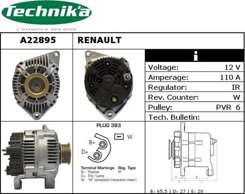 Technika A22895 - Alternateur cwaw.fr