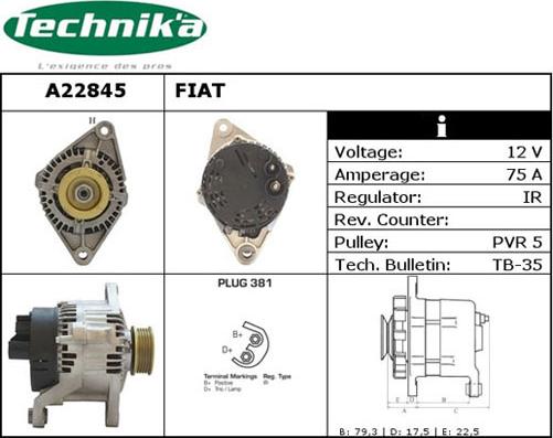 Technika A22845 - Alternateur cwaw.fr