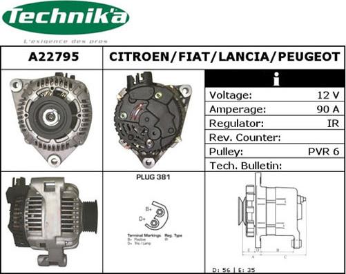 Technika A22795 - Alternateur cwaw.fr