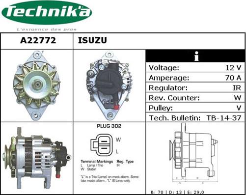 Technika A22772 - Alternateur cwaw.fr