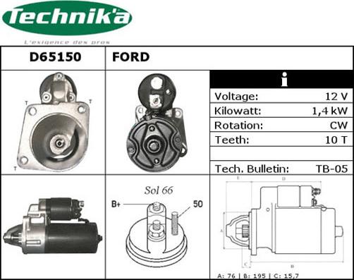 Technika D65150 - Démarreur cwaw.fr