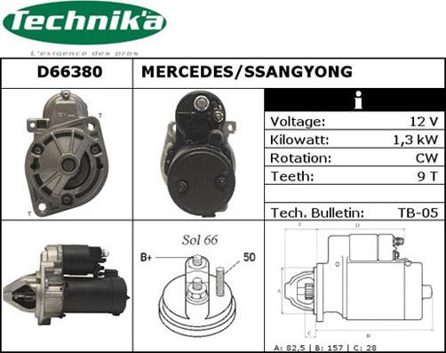 Technika D66380 - Démarreur cwaw.fr