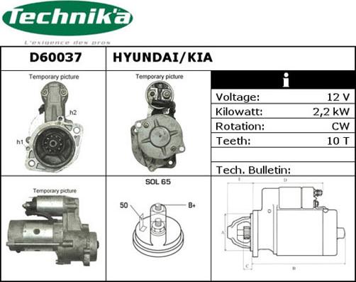 Technika D60037 - Démarreur cwaw.fr