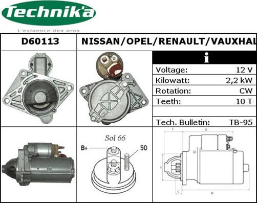 Technika D60113 - Démarreur cwaw.fr