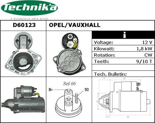 Technika D60123 - Démarreur cwaw.fr