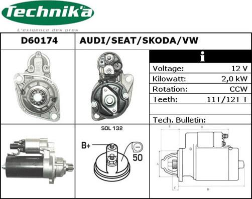 Technika D60174 - Démarreur cwaw.fr