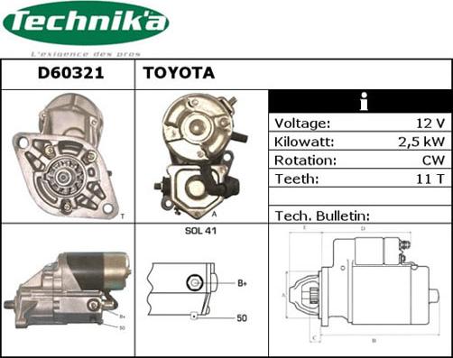 Technika D60321 - Démarreur cwaw.fr