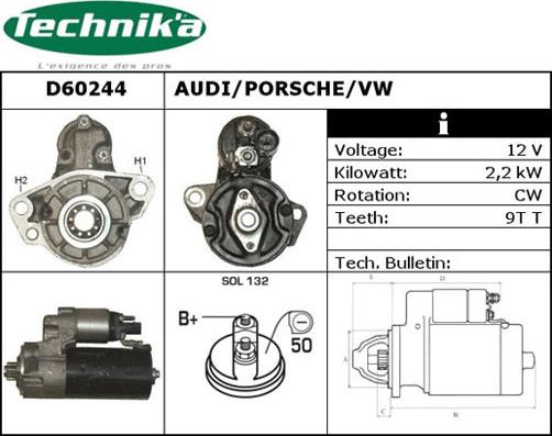 Technika D60244 - Démarreur cwaw.fr