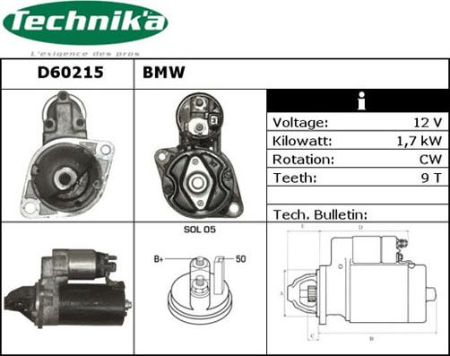 Technika D60215 - Démarreur cwaw.fr