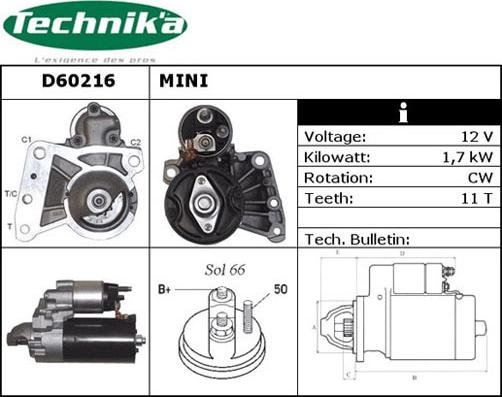 Technika D60216 - Démarreur cwaw.fr