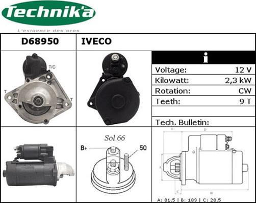 Technika D68950 - Démarreur cwaw.fr