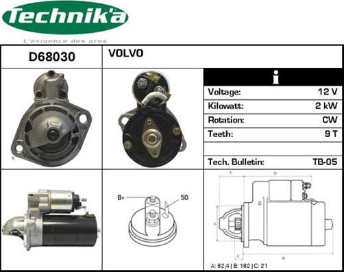 Technika D68030 - Démarreur cwaw.fr