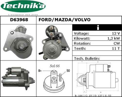 Technika D63968 - Démarreur cwaw.fr