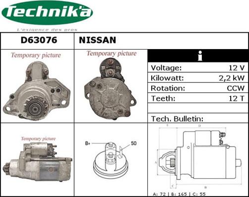 Technika D63076 - Démarreur cwaw.fr