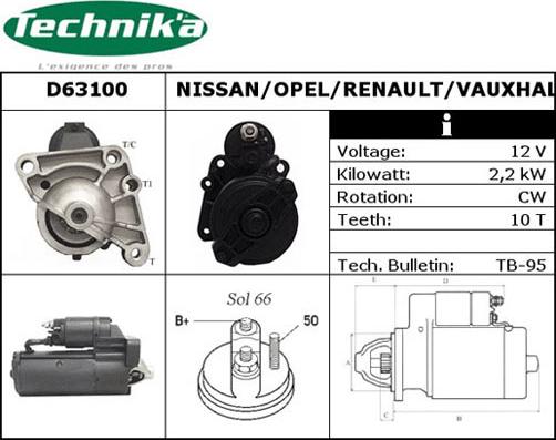 Technika D63100 - Démarreur cwaw.fr