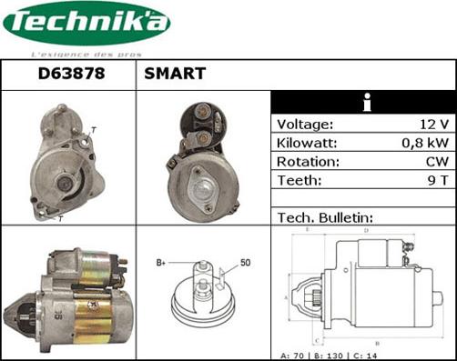 Technika D63878 - Démarreur cwaw.fr