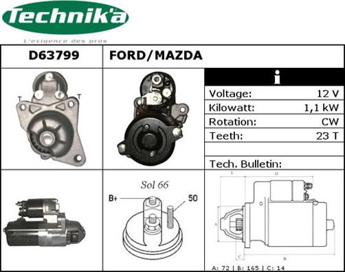 Technika D63799 - Démarreur cwaw.fr