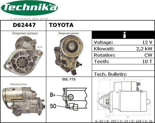 Technika D62447 - Démarreur cwaw.fr