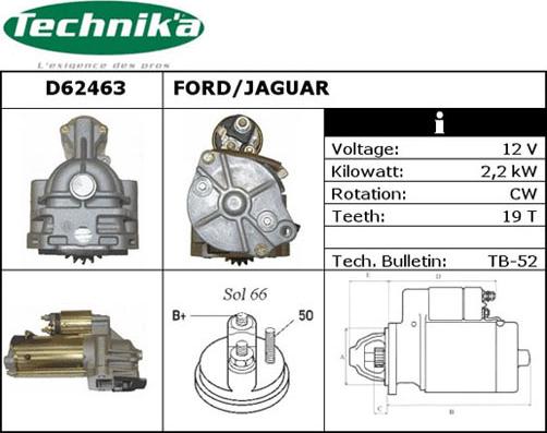 Technika D62463 - Démarreur cwaw.fr