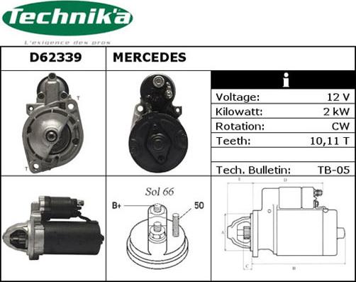 Technika D62339 - Démarreur cwaw.fr