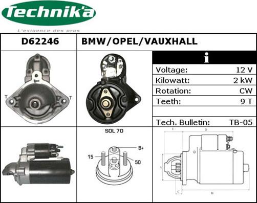 Technika D62246 - Démarreur cwaw.fr