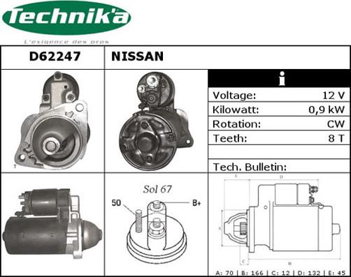 Technika D62247 - Démarreur cwaw.fr