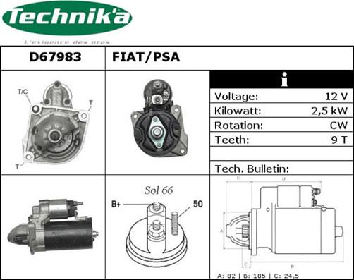 Technika D67983 - Démarreur cwaw.fr