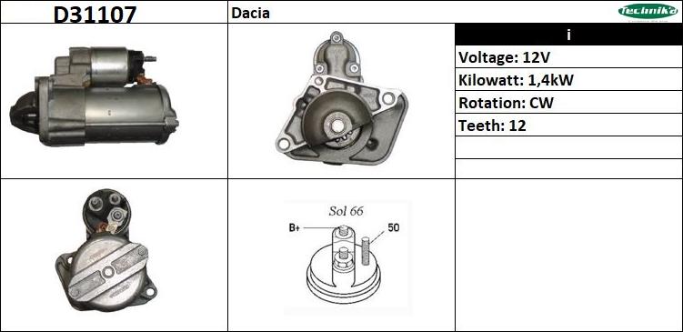 Technika D31107 - Démarreur cwaw.fr