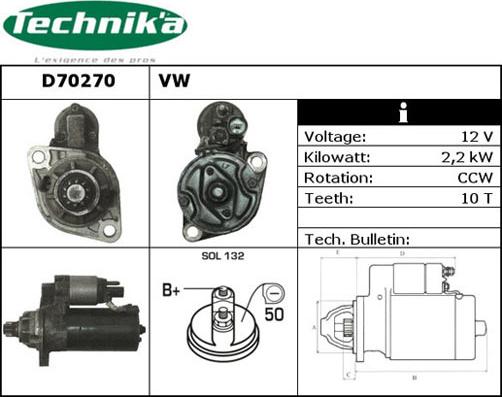 Technika D70270 - Démarreur cwaw.fr