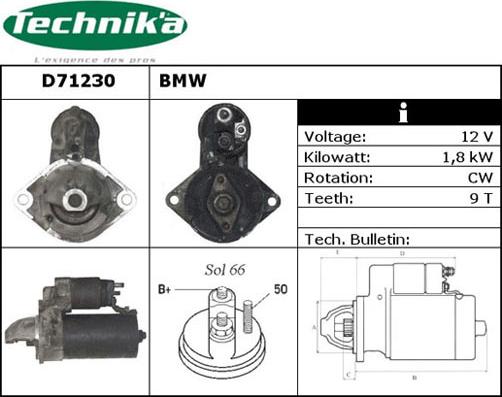 Technika D71230 - Démarreur cwaw.fr