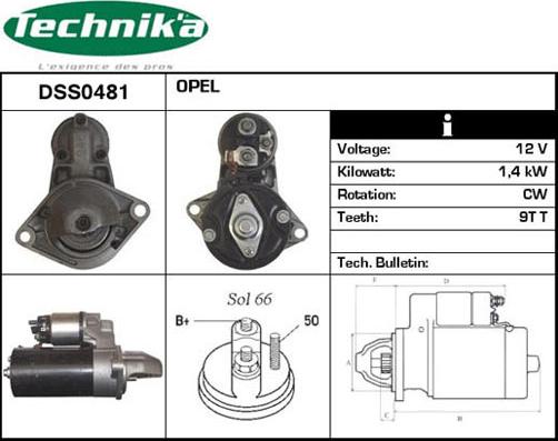 Technika DSS0481 - Démarreur cwaw.fr