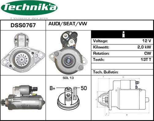 Technika DSS0767 - Démarreur cwaw.fr