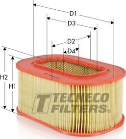 Tecneco Filters AR899-OV - Filtre à air cwaw.fr