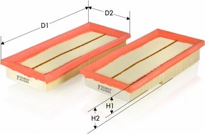 Tecneco Filters AR2861PMX2 - Filtre à air cwaw.fr