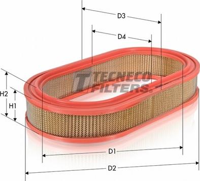 Tecneco Filters AR239-OV - Filtre à air cwaw.fr