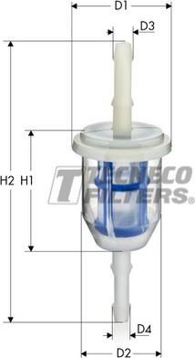 Tecneco Filters BN500 - Filtre à carburant cwaw.fr