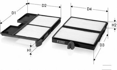 Tecneco Filters CK9740-2 - Filtre, air de l'habitacle cwaw.fr