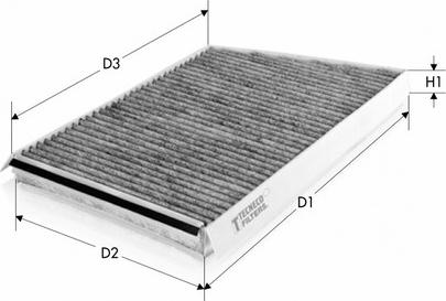 Tecneco Filters CK9905-C - Filtre, air de l'habitacle cwaw.fr