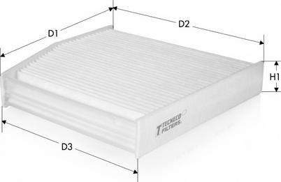 Tecneco Filters CK9396 - Filtre, air de l'habitacle cwaw.fr