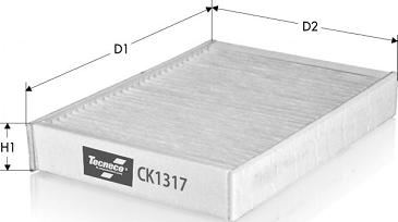 Tecneco Filters CK1317 - Filtre, air de l'habitacle cwaw.fr