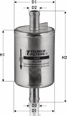 Tecneco Filters GAS46001 - Filtre à carburant cwaw.fr