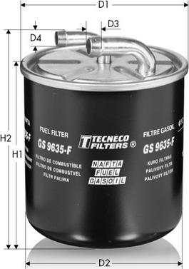 Tecneco Filters GS9635-F - Filtre à carburant cwaw.fr