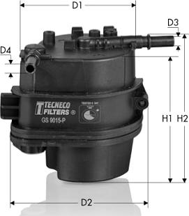 Tecneco Filters GS9015-P - Filtre à carburant cwaw.fr