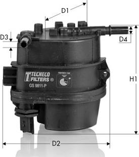 Tecneco Filters GS9811-P - Filtre à carburant cwaw.fr