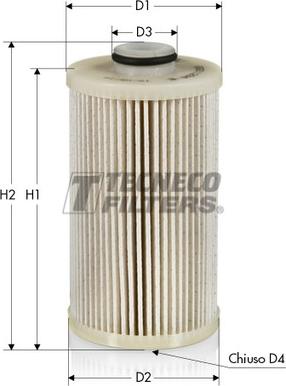 Tecneco Filters GS011234-E - Filtre à carburant cwaw.fr