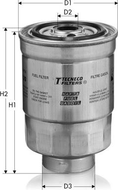 Tecneco Filters GS141 - Filtre à carburant cwaw.fr