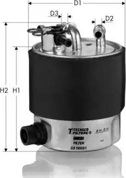 Tecneco Filters GS10535 - Filtre à carburant cwaw.fr