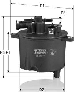 Tecneco Filters GS10288-P - Filtre à carburant cwaw.fr